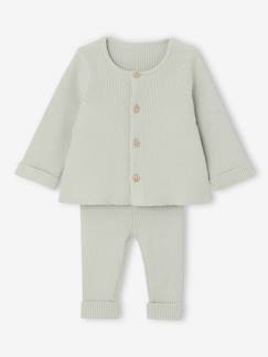Bébé-Ensemble-Ensemble bébé mixte gilet pantalon en tricot