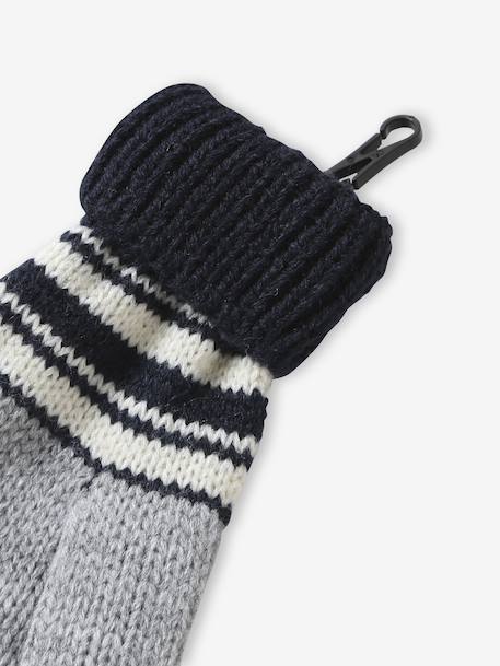 Coffret Noël bonnet Urban Park + snood + moufles/gants garçon gris chiné - vertbaudet enfant 