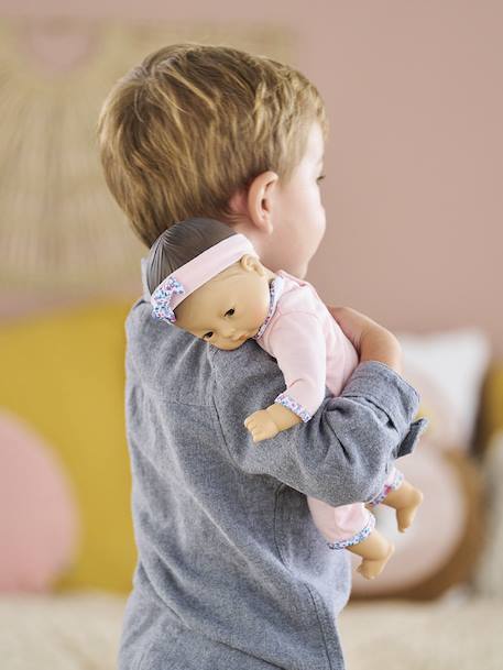 Baby knuffel Mila COROLLE rozen - vertbaudet enfant 