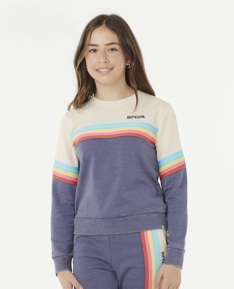 Fille-Pull, gilet, sweat-Sweat Surf Revival Crew fille