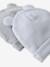 Lot de 2 bonnets naissance à oreilles d'ours bleu pâle+écru - vertbaudet enfant 
