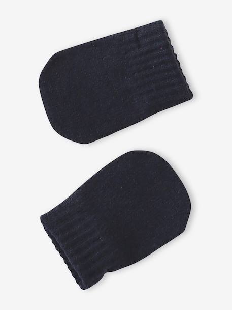 Babyset Muts Snood Wanten Baby Jongen inktblauw - vertbaudet enfant 