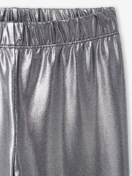 Ensemble sweat et legging métalisé sport fille gris chiné - vertbaudet enfant 