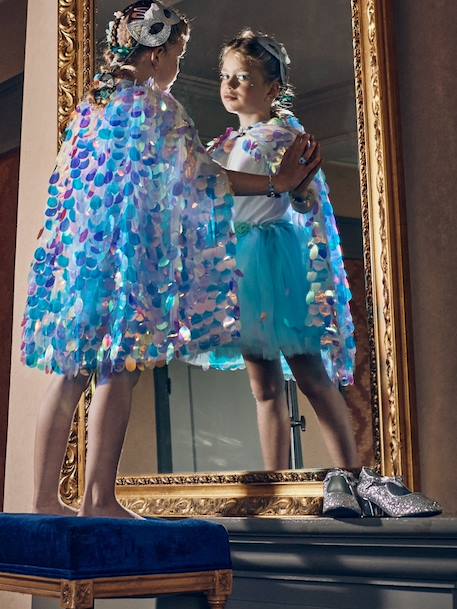 Cape met pailletten Loreleï SOUZA blauw - vertbaudet enfant 