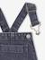 Salopette fille large en denim denim black+stone - vertbaudet enfant 