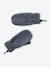 Babyset jongen muts + snood + wanten/handschoenen « Outdoor » grijsblauw+kaki - vertbaudet enfant 
