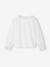 Meisjesblouse met ruches en Engels borduursel ecru - vertbaudet enfant 