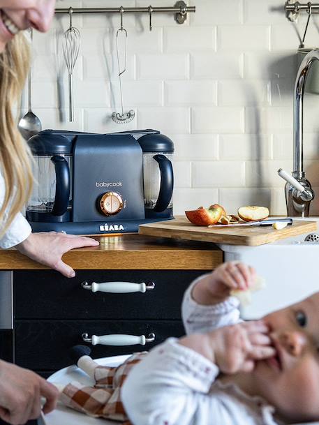 Robot 6 en 1 Babycook duo bleu nuit+vert - vertbaudet enfant 