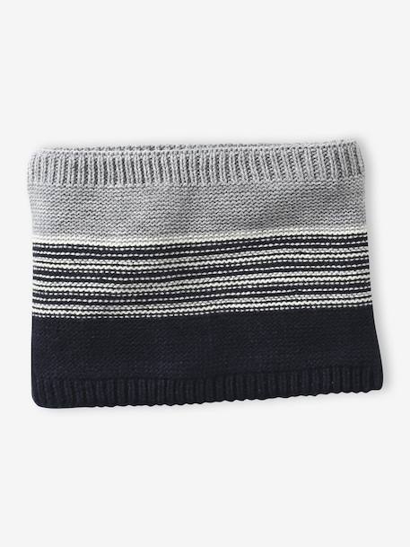 Coffret Noël bonnet Urban Park + snood + moufles/gants garçon gris chiné - vertbaudet enfant 