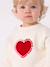 Sweat bébé en molleton motif c½ur écru - vertbaudet enfant 