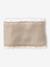 Ensemble festonné bonnet, snood et moufles bébé beige chiné - vertbaudet enfant 