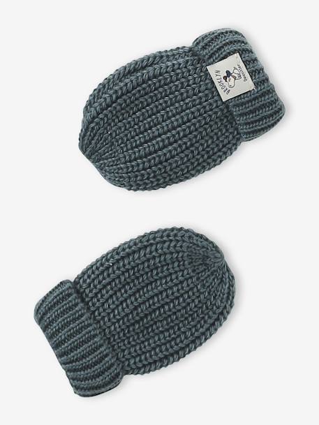 Babyset muts, snood en wanten baby groen - vertbaudet enfant 