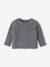3-delige babyset met gebreid vestje + broek + muts gemêleerd grijs+rozen - vertbaudet enfant 