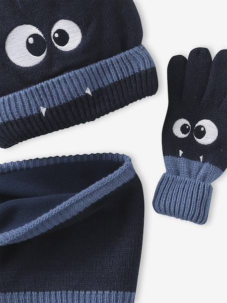 Jongens  +  + wanten/handschoenen « Monstre » marineblauw - vertbaudet enfant 