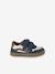 Baskets bébé garçon cuir à scratchs lot bleu - vertbaudet enfant 