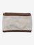 Ensemble Bonnet Péruvien Jacquard Ours Snood et Moufles beige chiné - vertbaudet enfant 