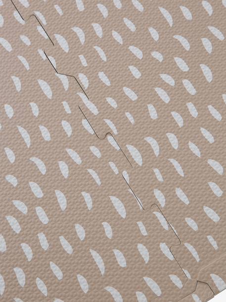 Grand tapis 9 dalles en mousse écru+rose+rouge - vertbaudet enfant 