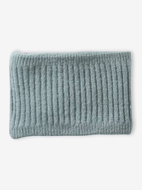 Meisjes set muts + snood + wanten/handschoenen saliegroen - vertbaudet enfant 