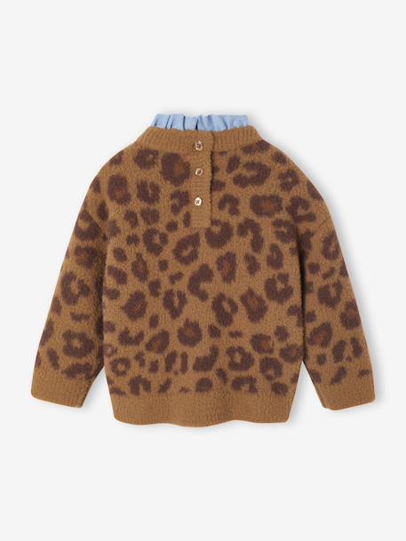 Babytrui met luipaardprint chambray bruin - vertbaudet enfant 