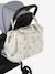 Sac à langer COLINA gaze de coton blanc imprimé+cappuccino+écru - vertbaudet enfant 