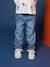 Rechte 5-pocket jeans voor jongens, verwassen double stone - vertbaudet enfant 