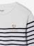 Tee-shirt marinière fille manches longues rayé bleu - vertbaudet enfant 