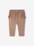 Fleece-pantalon voor meisjesbaby beige+ecru+roest+rozen - vertbaudet enfant 