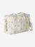 Sac à langer COLINA gaze de coton blanc imprimé+cappuccino+écru - vertbaudet enfant 