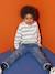 T-shirt met lange mouwen met gestreept effect voor jongens wit, gestreept - vertbaudet enfant 