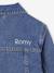 Veste jean fille personnalisable bleu clair+bleu moyen - vertbaudet enfant 