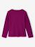 T-shirt en côtes fille manches longues marine+violine - vertbaudet enfant 