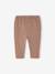 Fleece-pantalon voor meisjesbaby beige+ecru+roest+rozen - vertbaudet enfant 