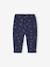 Pantalon bébé molleton imprimé bleu nuit+écru+vert sauge - vertbaudet enfant 