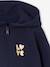 Sweat fille zippé à capuche sport marine+rose+vert sauge - vertbaudet enfant 