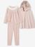 Set pyjama voor meisjes met cape en pailletten roze (poederkleur) - vertbaudet enfant 
