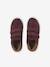 Leren sneakers met klittenband, kleutercollectie meisjes bordeauxrood+goud - vertbaudet enfant 