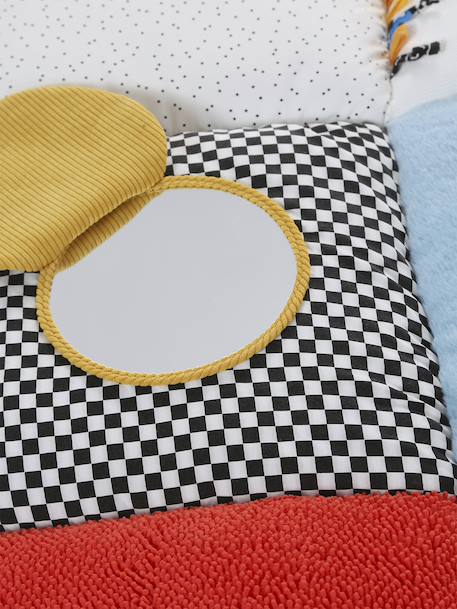 Tapis d'éveil moelleux et ludique bleu+écru+marron+multicolore+noir+rouge - vertbaudet enfant 