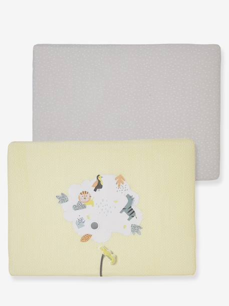 Lot de 2 housses fond de parc dinosaure+JUNGLE ET ETOILES - vertbaudet enfant 