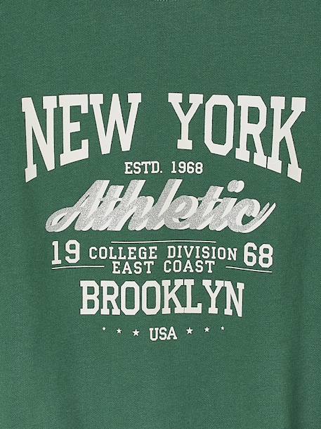 Sweat motif New York fille vert anglais - vertbaudet enfant 