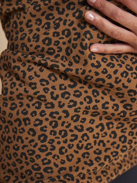 Huid-op-huid band luipaard ENVIE DE FRAISE taupe - vertbaudet enfant 
