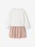 Jurk van twee materialen DISNEY ANIMALS® Marie de Aristokatten roze (poederkleur) - vertbaudet enfant 