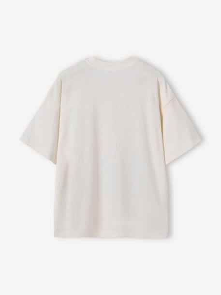 T-shirt garçon photoprint oversize écru - vertbaudet enfant 