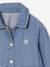 Robe en denim léger fille bleu moyen+denim gris - vertbaudet enfant 