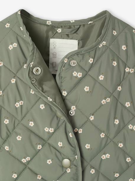 Parka fille à capuche 3 en 1 parka + veste matelassée bois de rose+marine - vertbaudet enfant 