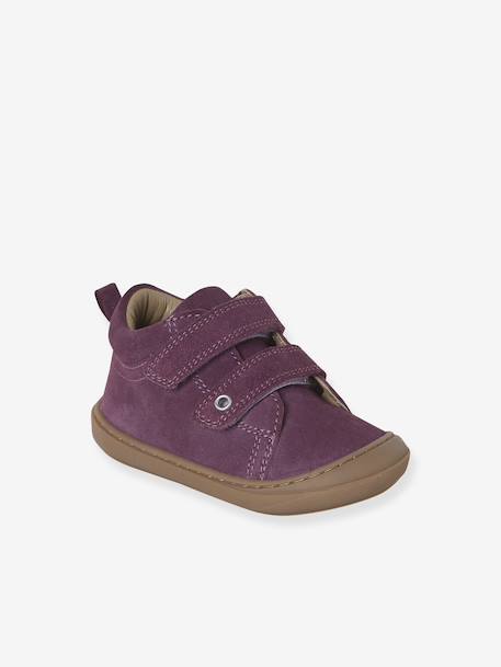 Chaussures premiers pas bébé scratch beige imprimé+bleu imprimé+bronze+lot rose+mauve+or+rose+rose imprimé+rose poudré+turquoise+vert imprimé+vieux rose - vertbaudet enfant 
