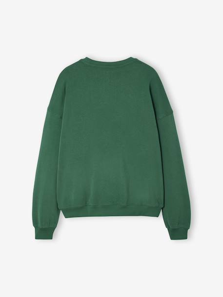 Sweat motif New York fille vert anglais - vertbaudet enfant 