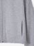 Sweat court zippé à capuche fille gris chiné - vertbaudet enfant 