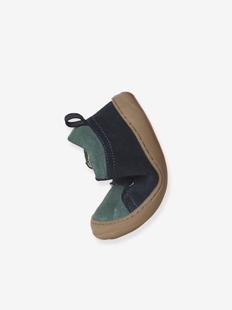 Chaussures premiers pas bébé lacets bleu+camel+kaki+lot bleu+marine - vertbaudet enfant 
