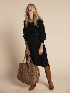 Vêtements de grossesse-Robe-Robe en tricot grossesse et allaitement
