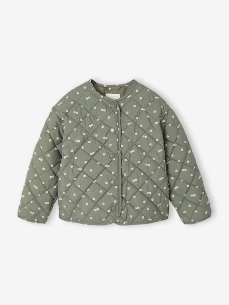 Parka fille à capuche 3 en 1 parka + veste matelassée bois de rose+marine - vertbaudet enfant 